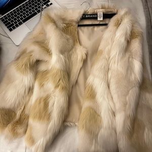 Faux fur winter coat